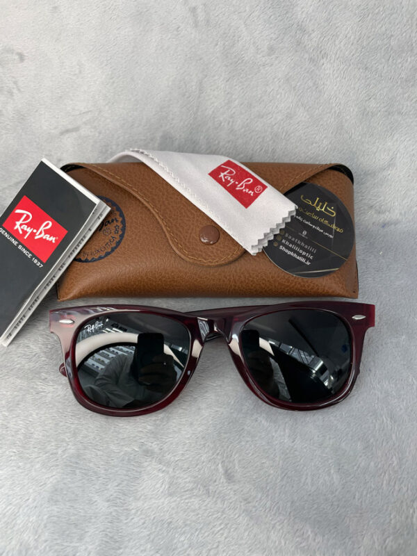 عینک آفتابی ریبن ویفر مدل Ray ban wayfarer RB2140 سایز52 قرمز نسخه uv400